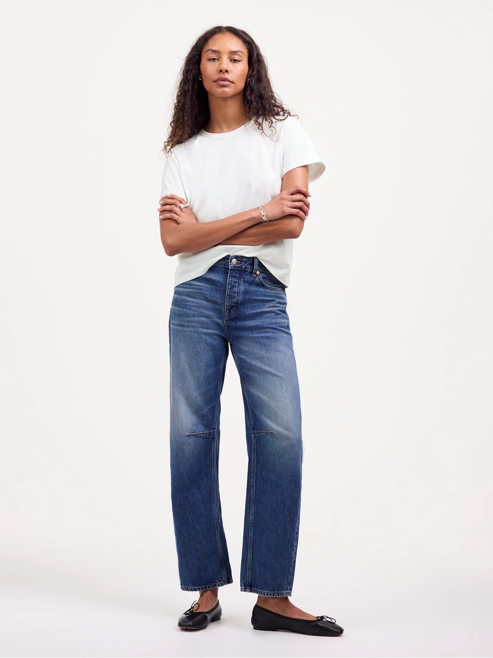 Madewell The Perfect Crewneck Tee in Allday Jersey XXL - Picture 2 of 9